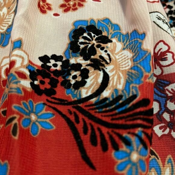 NWT- Charlotte Russe- XS. Off shoulder velvet floral print dress - Picture 8 of 9